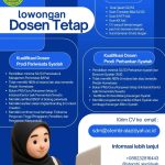 lowongan kerja dosen stembi